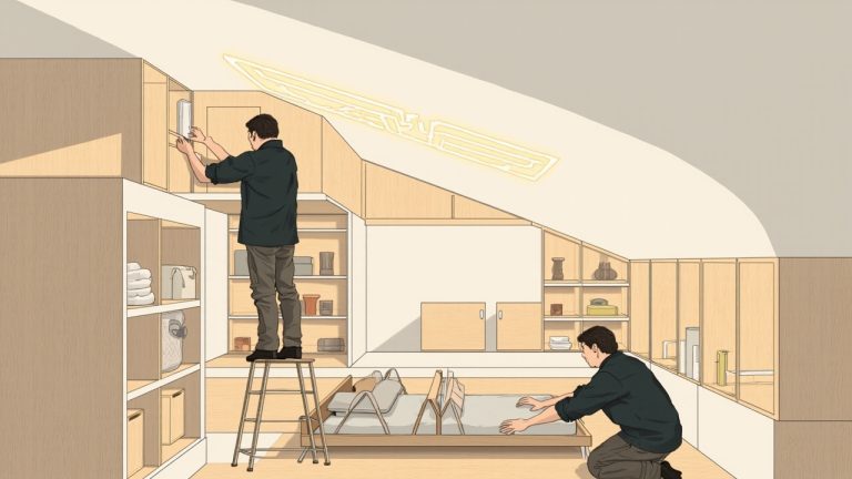 chambre sous combles très basse : optimiser l'espace