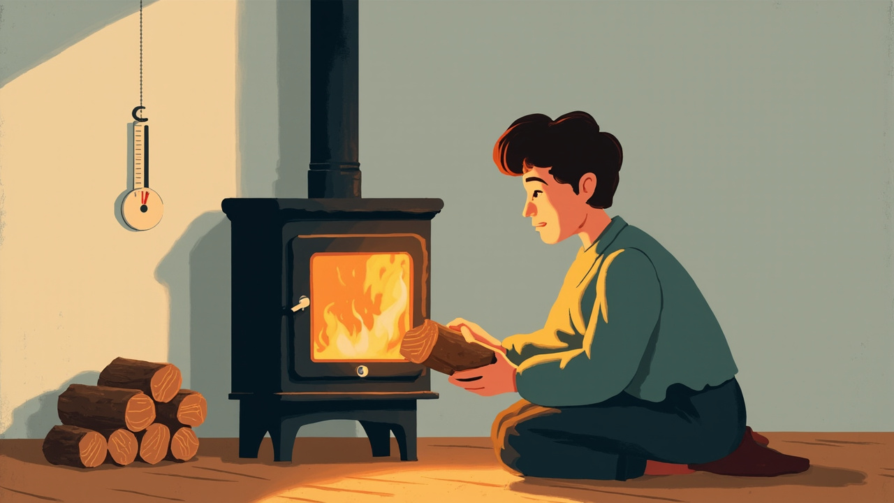 poêle à bois suspendu : rendement et consommation réels